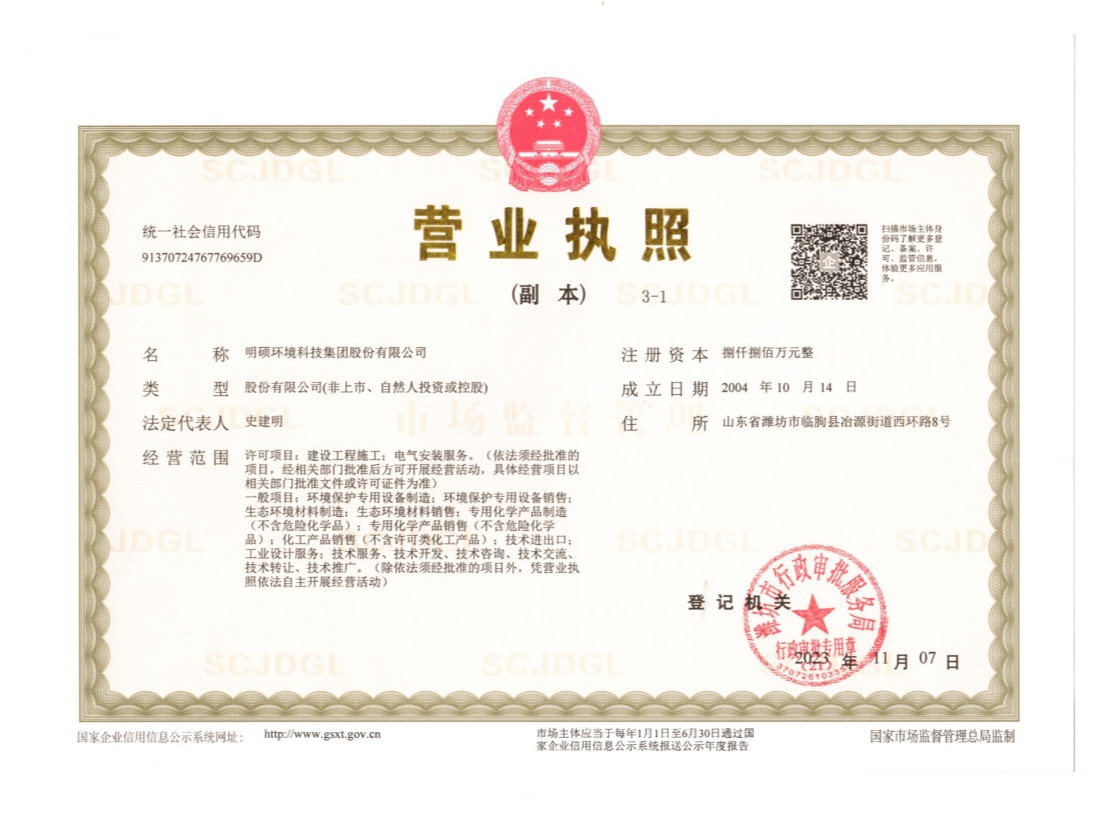 business certificate